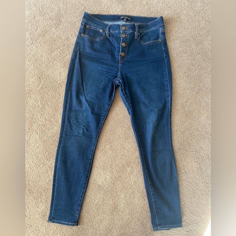 J Crew Mercantile skinny jeans with button fly